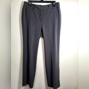 Zac & Rachel dark gray stretch flat front slacks  women's 12P  #2029